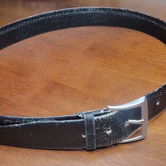 VTG Jacob Genuine Elephant Leather Belt w/ Buckle Made in Thailand Exotic✨️44/46 - Picture 8 of 12